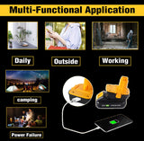 TenHutt 【with USB】 Replace for Dewalt 18V to 20V Battery Adapter Converter DCA1820 for Dewalt 18V Tools, Convert Dewalt 20V Battery DCB203 DCB206 to Dewalt 18V XRP NiCd NiMh Battery DC9098 DC9096 TenHutt