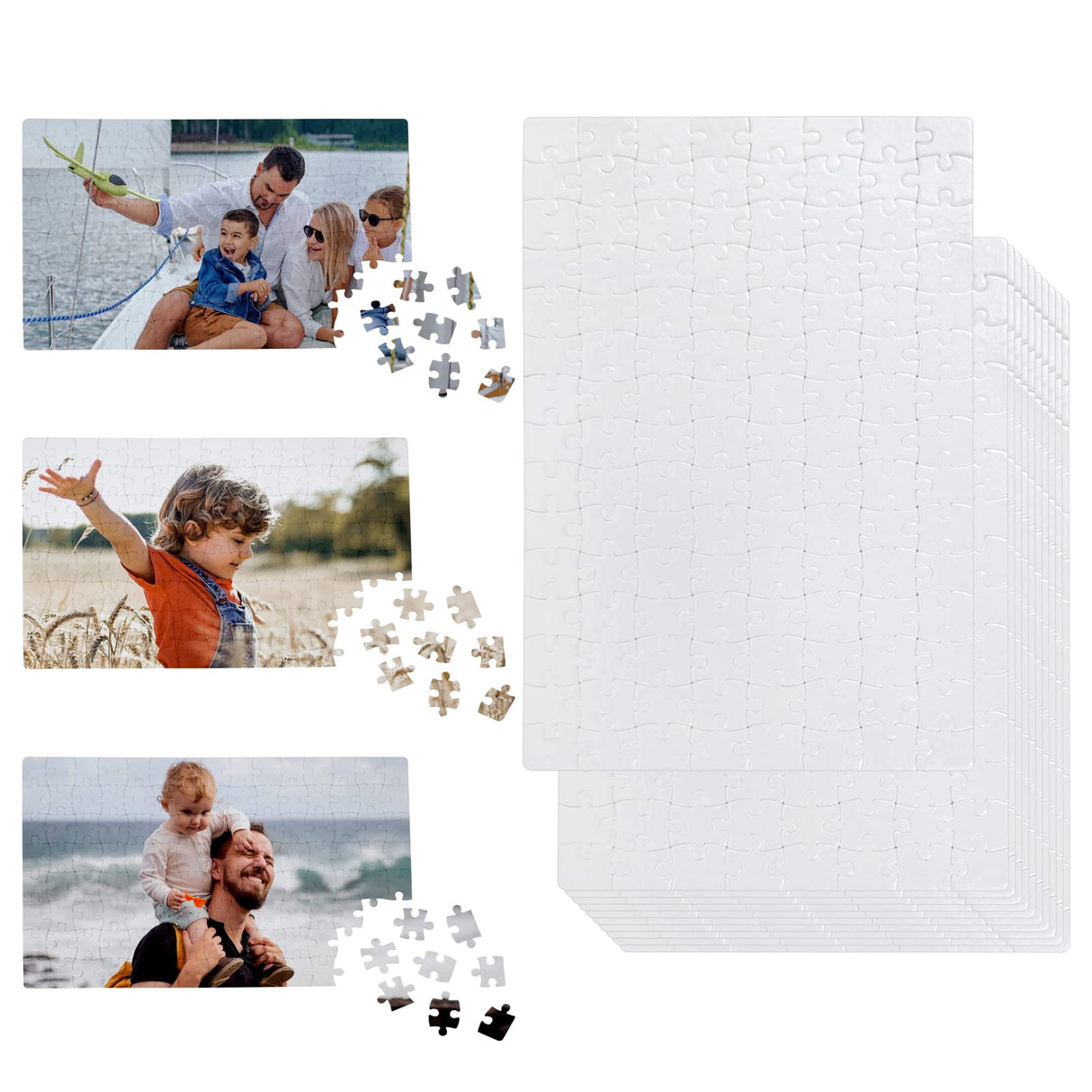 MAIKESUB Sublimation Puzzle Blanks 10 Sets Jigsaw Puzzles 120Pieces MAIKESUB