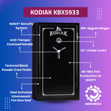 Kodiak Home Gun Safe for Rifles & Pistols | KBX5933 by Rhino Metals with New SafeX Security System | 46 Long Guns & 6 Pistol Pockets | 40 Minute Fire Protection | 395lbs Kodiak