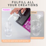 Puduo Epoxy Resin Kit 1.1Gallon，Newly Formulated Crystal Clear Epoxy Resin，Strong, Bubble-Free, Anti-Yellowing Art Resin That，Suitable for Casting, DIY, Resin Art, Molds, Easy to Mix 1:1 Ratio Puduo