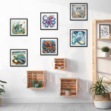6 Pack Sea Turtle Octopus Owl Animal Special Shape Diamond Art Kits for Adults, 5D Diamond Painting Kits for Beginner, DIY Diamond Crystal Rhinestones Painting Kits for Home Wall Decor Gift 12X12 inch Fairyland JinWenn
