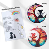 CCiaga DIY Dog Angel Memorial Suncatcher with Sympathy Card,Memorial Gifts for Loss of Dog Sympathy Gift,Pet Memorial Gifts for Dogs(3-Life Tree) CCiaga