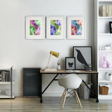 LBECUA 8x10 Picture Frame Set of 6, Display Pictures 8x10 without Mat or 5x7 with Mat, Horizontal and Vertical for Wall and Tabletop, White LBECUA