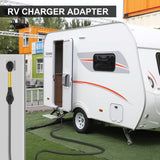 Rophor NEMA 14-30P to 14-50R EV Charger Adapter Cord, 30 AMP Dryer to 50 AMP EV/RV Conversion Adapter, Perfect Use for Level 2 EV Charging Rophor