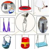 Arlai Hanging Chair Hardware Hanging Kit - Heavy Duty 360° Rotate Ultra Durable Hooks for Swing, Yoga, Playground, Gym, Punching Bag Hanger, 1000 lb Capacity Arlai