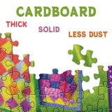 Colorful Quilts Puzzles for Adults 1000 Pieces, Cozy Grandma Garden Jigsaw Puzzles, Pretty Cat Flower Puzzles BBOLDIN