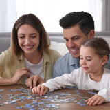 SiTimmGer Jigsaw Puzzles 500 Pieces for Adults Evening Walk on Rainy Day Street Tree Oil Painting Modern Landscape for Teens Kids Great Gift Intellectual Game Toys 14.5" x 20" SiTimmGer