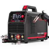 YESWELDER 135Amp MIG Welder,110V Flux Core Welder Flux MIG/Lift TIG/Stick 3-in-1 Large LED Digital Display Welding Machine IGBT Inverter Welder FLUX-135PRO YESWELDER