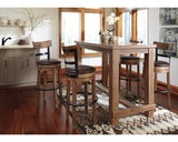 Signature Design by Ashley Pinnadel Barstool, Pub Height, Light Brown Signature Design by Ashley