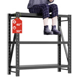 Hzdbhd Garage Shelving Unit Rustproof 50“W Heavy Duty Storage Shelves Easy Assembly 3 Tier Adjustable Metal Steel Utility Shelf Rack Garage Storage Organize for Tools Basement,Warehouse Hzdbhd