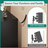 Shintenchi Dresser for Bedroom with 9 Drawers,Double Dresser & Chest of Drawers Wooden Organizer with Metal Handle, Storage TV Stand for Living Room Shintenchi