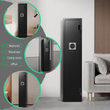 Marcree 2 Gun Safe, Small Rifle Safe with Alarm System, 180 ° Quick Access Gun Cabinet for Rifles and Pistols, Electronic Shotgun Safe with Removable Shelf, Rifle Cabinet with Pistol Bags, Ammo Rack Marcree