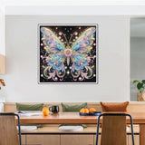 Acudotr Butterfly Diamond Painting Kits for Adults, 5D Special Shape Diamond Art Kits for Beginners, Crystal Rhinestones Diamond Painting for Home Wall Decoration, 12×12 Inch Acudotr