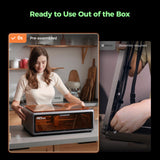 Creality Falcon A1 10W Laser Engraver, 80W Powerful Output, Fully Enclosed, 600mm/s Speed, HD Camera Auto Positioning, Pre-Assembled&Smart Material Recognition, Ideal for Wood & Metal, Class 1 Safety Creality