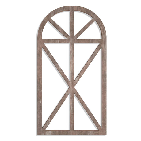 Barnyard Designs 15.75x31.5 Rustic Window Frame Wall Decor, Vintage Farmhouse Window Wall Decor, Vintage Country Wall Hanging Decor, Farmhouse Bedroom Decor (1, Brown) Barnyard Designs