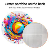 Bgraamiens Puzzle-Paint Splashes-1000 Pieces Gradient Colorful Impossible Puzzle for Adult,Hard Challenge Puzzle for Adult Bgraamiens