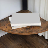 VASAGLE Corner Shelf Stand, 4-Tier Corner Bookshelf, Industrial Corner Ladder Shelf, Plant Stand Display Shelf for Living Room, Office, Kitchen, Rustic Brown and Black ULLS34X VASAGLE