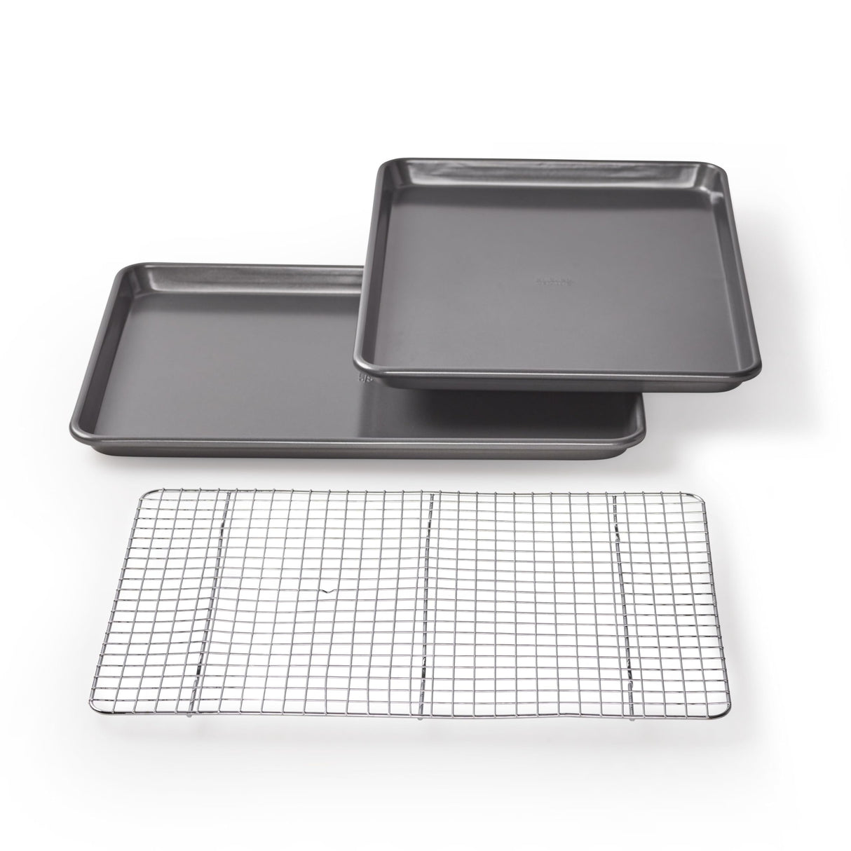 Chicago Metallic Professional Non-Stick Cookie and Jelly-Roll Pan Set with Cooling Rack, 17 by 12.25 Inches Chicago Metallic