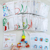 Winlyn 24 Sets Christmas Craft Kits Popsicle Stick Christmas Ornaments Winter Crafts DIY Craft Stick Santa Snowman Elf Reindeer Ornaments Art Sets for Kids Holiday Classroom Activities Party Favors Winlyn
