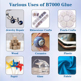 FITTDYHE B7000 Glue Clear with Precision Tip，50Ml B7000 Glue Clear for Rhinestones Glue for Crafts, Multipurpose Jewelry Glue for Fabric DIY Craft Makeup Shoes Jewelry Making Nail Art FITTDYHE