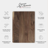 Engraved Cutting Boards For Kitchen 14x10 inch, Custom Laser Engraved Chopping Wooden Butcher Block,Countertop Accessory, Handmade Gifts From ENGRAVE MY MEMORIES