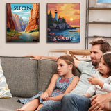 6 Pack National Park Diamond Art Kits for Adults Beginners,Diamond Painting Kits for Adults,5D Full Drill DIY Diamond Dot Gem Art Kit Wall Home Decor Arts Craft 12x16 inch Tiwabb