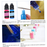 10 Colors Candle Dye, 10ml/Bottle Candle Colour Dye, Liquid Oil-Based Vivid Candle Wax Dye, Highly Concentrate Candle Making Supplies, Candle Dye for Soy Wax CUCUFA