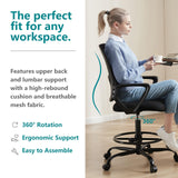 JHK Drafting Chair Standing Desk Chair Tall Office Chair for Standing Desk, Tall Desk Chair Counter Height Adjustable Office Chairs with Comfortable Armrests DUMOS