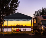 COOSHADE Pop Up Canopy Tent 10x10 with 2 Sidewalls, Outdoor Shade Instant Canopy Tents(Black) COOSHADE