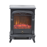 Comfort Zone Electric Fireplace Space Heater, Traditional Warm Stove Style, Realistic 3D Flame Effect, Adjustable Thermostat, & Overheat Protection, Ideal for Home, Bedroom, & Office, 1,500W, CZFP4 Comfort Zone