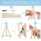 Flowers Paint by Numbers Kit for Adults Beginner, Daisy Paint by Numbers with Frame and Easel, Flower DIY Crafts Painting by Number for Gift Home Wall Decor 9.84x9.84 inch hkejoi