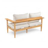 Christopher Knight Home Ordel Acacia Wood Outdoor Loveseat, Wooden Patio Loveseat Sofa, Patio Furniture 2-Seater Sofa with Removable Cushions,Comfy Lounge Sofa Outdoor for 2 People,Beige+Light Teak Christopher Knight Home