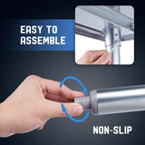 Profeeshaw Stainless Steel Prep Table 60x24 Inch NSF Commercial Work Table with Undershelf Heavy Duty Table for Kitchen Restaurant Home Hotel Profeeshaw