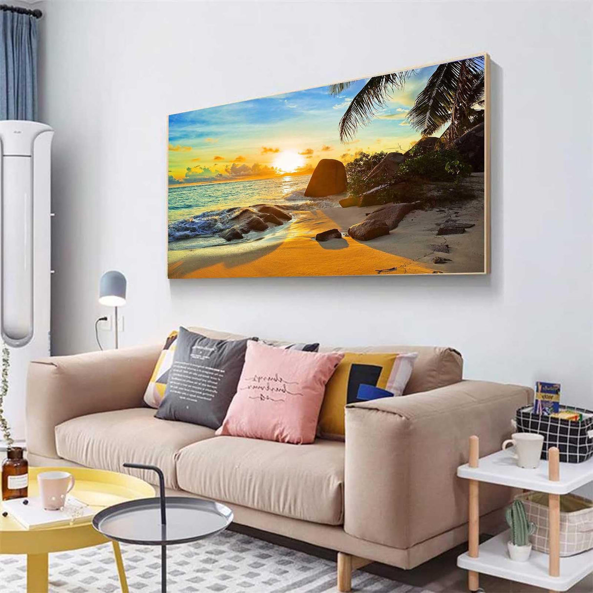 Diamond Painting Kits for Adults,Large Sunset Ocean Beach Diamond Art Painting for Beginners, Diamond Round 5D Full Drill Paint with Diamonds Pictures Gem Art Painting Kits DIY Crafts Kits 28X16in OFRKE