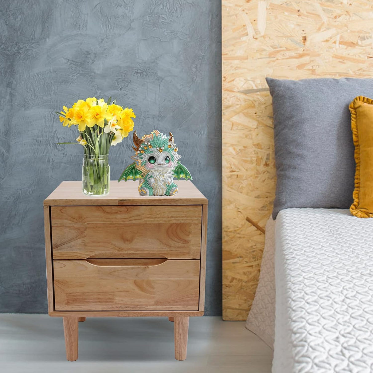 Baipisan Dragon Diamond Painting Ornaments Kits for Adults, Tabletop Diamond Art Statues Special Shaped Rhinestone Gem Art Kits,5D Painting with Dots Sculpture Ornaments Kits for Beginner Baipisan