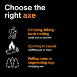 Fiskars X7 Hatchet Lightweight Wood Splitter for Small to Medium Size Kindling with Proprietary Blade and Shock-Absorbing FiberComp Handle, Lawn and Garden Tool, 14 inch, 1.5 pounds Fiskars