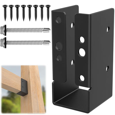 8Pcs Concealed Joist Hanger, 2" x 4"Outdoor Concealed-Flange Hanger, 2"x4" Outdoor Trim Concealed Flanges for 2"x4" Beam, Swing, Handrail, Fence