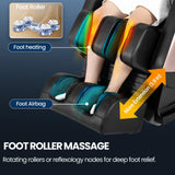 Artist hand Massage Chair Full Body, Zero Gravity Massage Chair Shiatsu Massage Recliner with 5 Auto Modes, Back & Upper Legs Heating, Built-in Speakers, Calfrest Extension, Airbags, Foot Rollers Artist hand