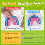 CenDale DTF Transfer Film - A4(8.3" x 11.7") 60 Sheets Double-Sided Matte DTF Film for Sublimation Hack on Cotton, Direct to Film Printing on Dark and Light T-shirts, Hot & Cold Peel DTF Paper CenDale