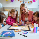 OTAOD 32 Pcs Sand Art Kits for Kids, 16 Color Art Sand kit Scenic Sand with 16 Sheets Animal Sand Art Painting Cards, DIY Crafts Set for Girls and Boys, Arts and Crafts for Kids Ages 6-12 OTAOD