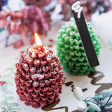 Christmas Pinecone Silicone Candle Molds 3D Pine Cone Candle Molds Silicone Resin Candle Mold Soap Mold Xmas Theme Resin Concrete Mould for Christmas Party DIY Table Home Decor Supplies (1 Pc) mdgfge