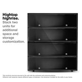 Sneaker Throne Shoe Rack with Lights for Up To 6 Pairs - Black Wooden Shoe Shelf with Sliding Doors for Bedrooms, Outdoors, Garages Sneaker Throne