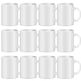 TANGLONG Sublimation Mugs Sublimation Mugs Blank Tazas Para Sublimacion White Ceramic Sublimation Cups Bulk Mugs for Coffee Tea Latte Hot Cocoa 11 oz Set of 12 TANGLONG