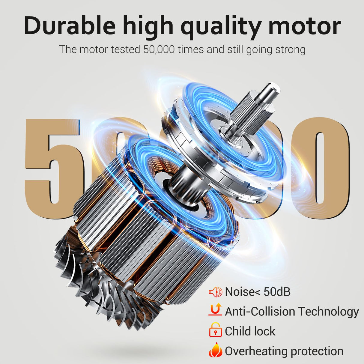 farexon 48 x 24 inch Standing Desk Electric Adjustable Height with Charging Station, Stand up Desk with Ergonomic Workstation, 4 Preset Heights Easy to Set（Oak Grey farexon