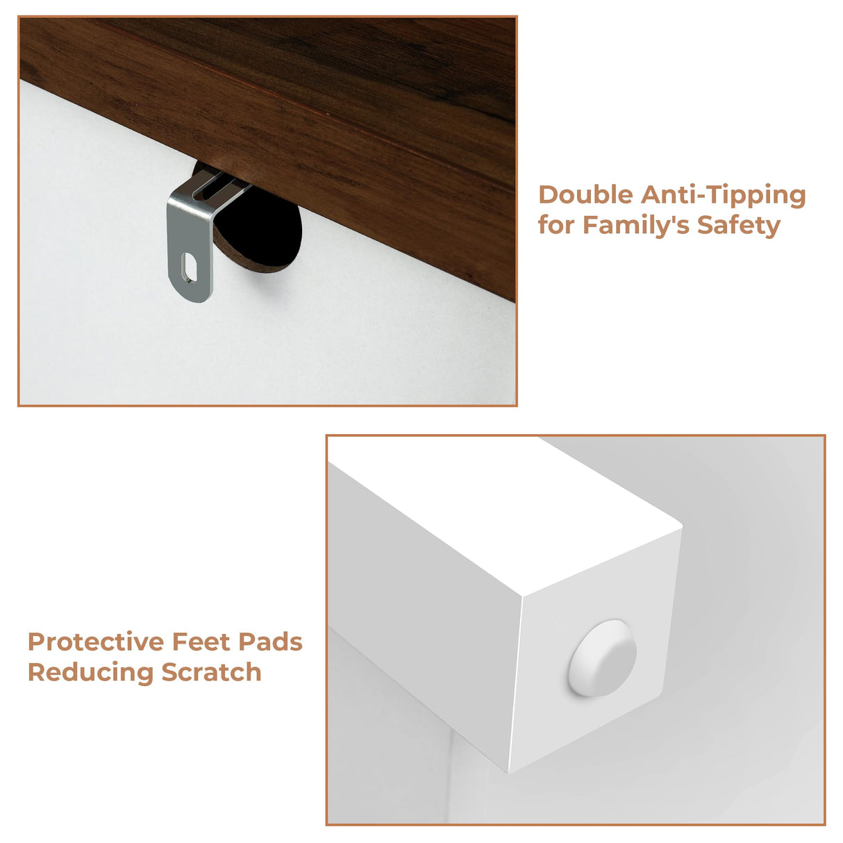 VVFLU Farmhouse Dresser Storage Cabinet Chest of Drawer for Bedroom, 5 Drawer Dresser with Barn Door, 48 Inch Tall White Wood Dresser, Adjustable Shelves, Rustic, for Living Room, Entryway, Hallway VVFLU