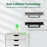 Agilestic Electric Standing Desk, Large 63 x 24 Inches Height Adjustable Desk, Sit Stand up Desk for Work Office Home, Splice Board, White Agilestic