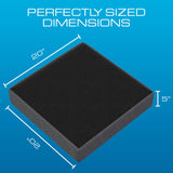 Kӧlbs Extra Large Recliner Cushion | Chic 2 Tone Velvet Cover | Memory Foam Seat Cushion 5 inch Thick 20" x 20" Large | Recliner Chair Cushion for Elderly - Extra Large Chair Cushion Kölbs