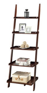 Convenience Concepts 5 shelves, American Heritage Bookshelf Ladder, Espresso, 72.75" x 25" Convenience Concepts
