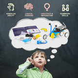 Build a Robot Building Kit for Kids 5-7 8-12, Coding STEM Robotics for Kids 8-12, Electronic Robotic Projects Science Experiments, Girls Engineering Kit Activities DIY Coding Robots 6 7 8 + Year Old WESAYEE