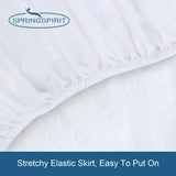 Queen Mattress Protector Waterproof Cover Absorbent Fitted Sheet up - 18'' Deep Pocket Mattress Cover Queen Size Bed Sheets, Terry Machine Wash Protection Mattress Protector SPRINGSPIRIT